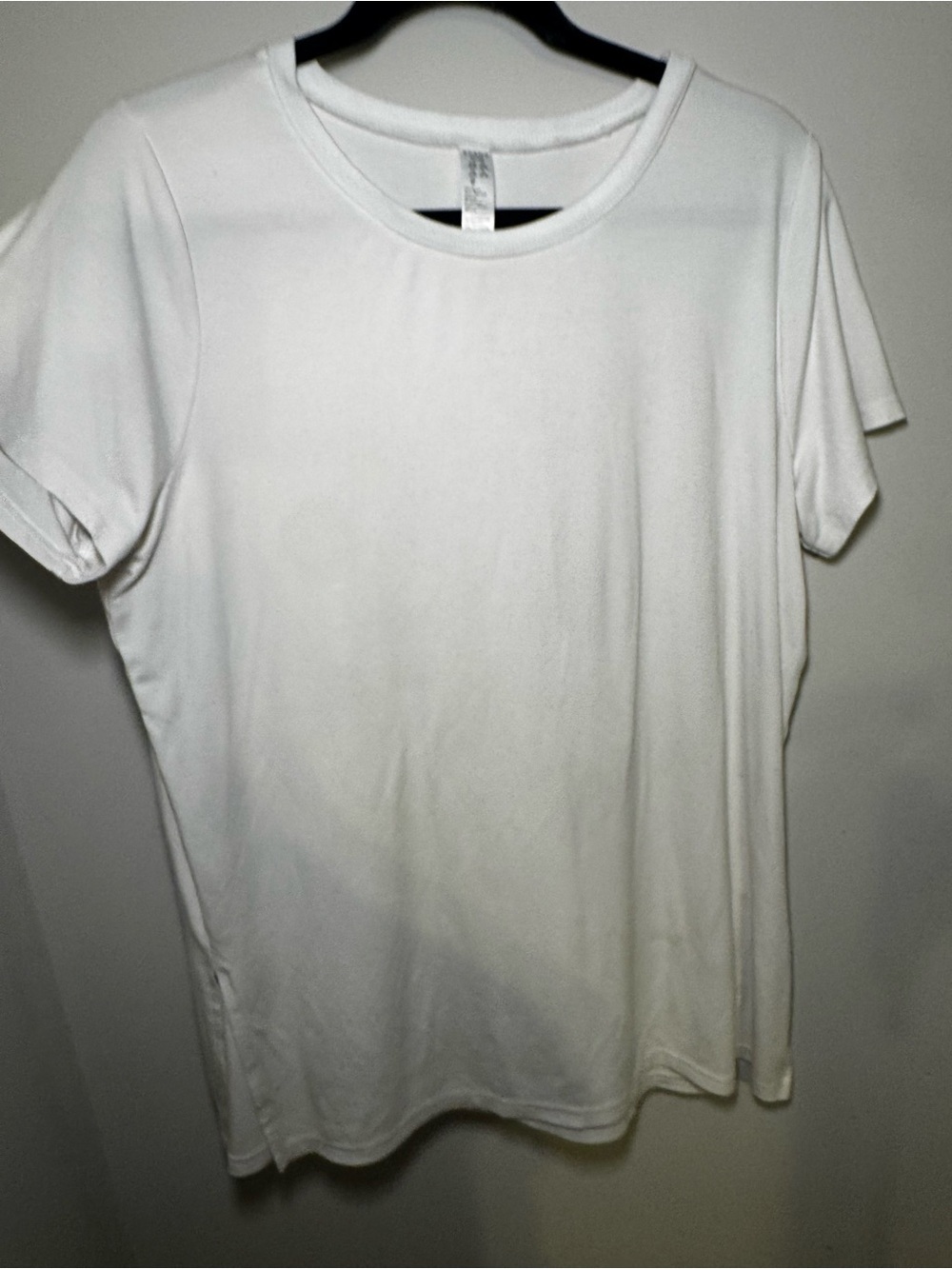 Spanx White Crew Neck Short Sleeve Shirt size XL - Picture 3 of 6